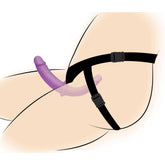 Double Charmer Silicone Double Dildo with Harness